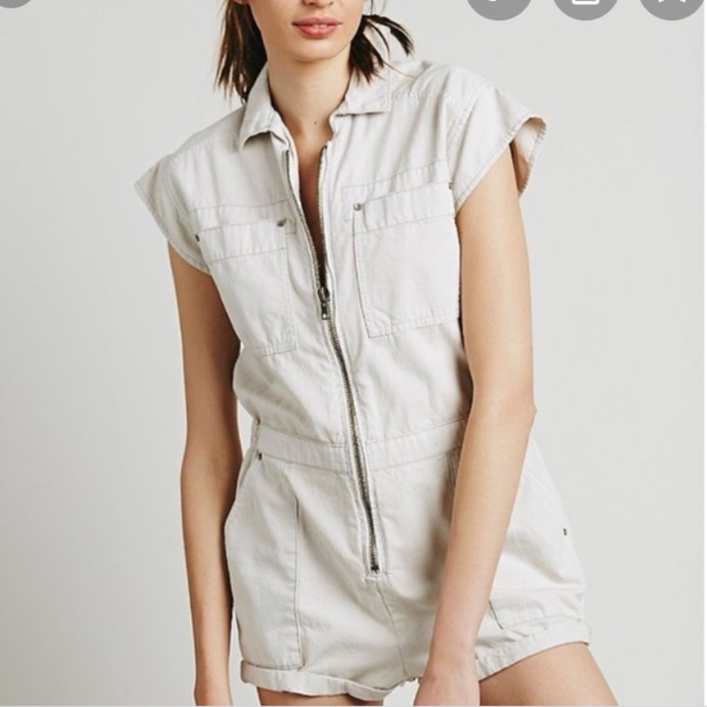 Free People Utility Parachute Romper
